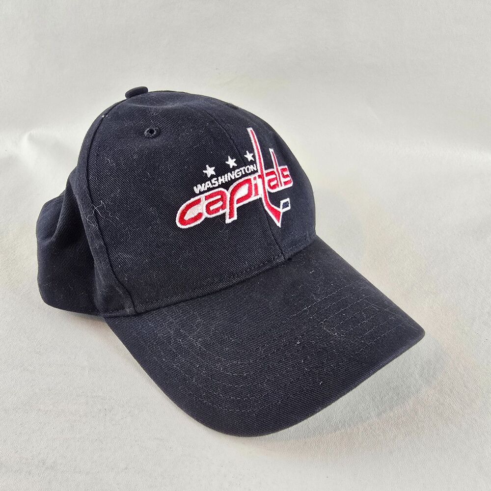 Washington Capitals Hat Youth Kids Black Adjustable 47 Brand Baseball Hat NHL